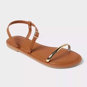Universal Thread Women Mildred Sandals Tan Size 8 New in Box